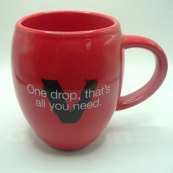 TRUE BLOOD RED Large COFFEE MUG "One drop, that's all you need" EXCELLENT COND! - Picture 1 of 4